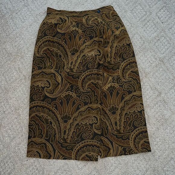 Jones New York Petites 100% Silk Skirt - Size 4P - Picture 1 of 10
